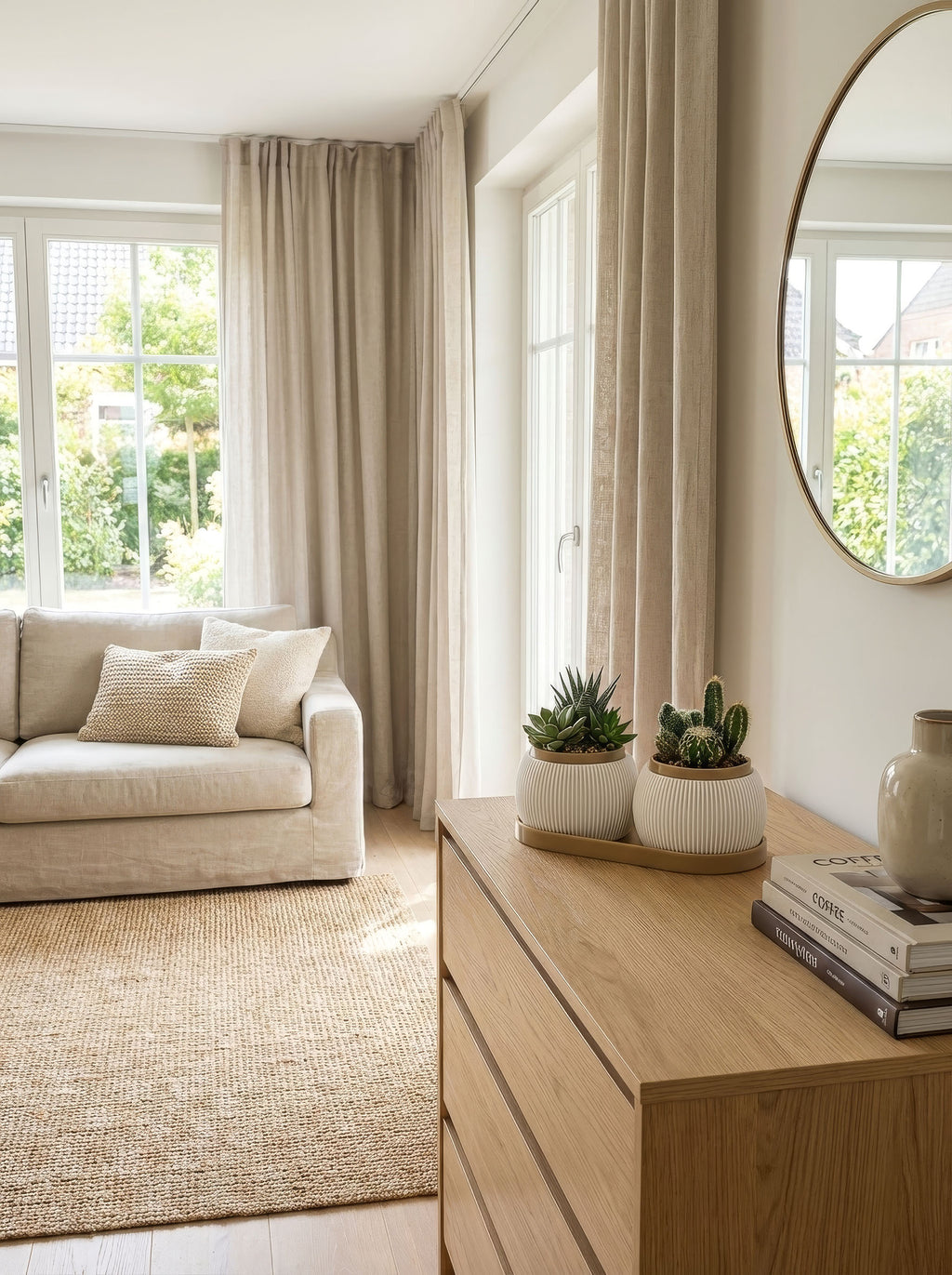 RILLA - Pflanztopf DUO mit Tablett