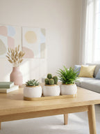 RILLA - Pflanztopf TRIO mit Tablett